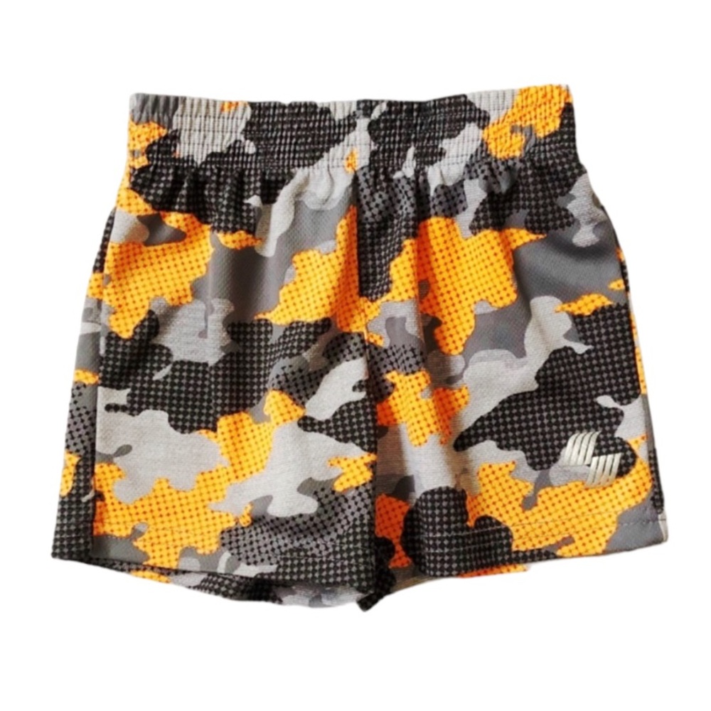 Children’s Place Orange Camo Basketball Shorts